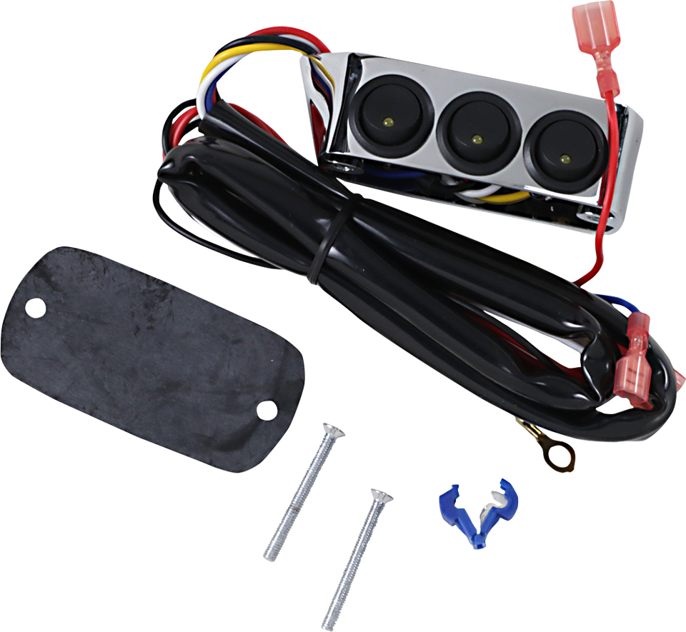 Switch Block Assembly - Clutch Side - Chrome - Lutzka's Garage