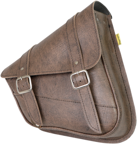 Blackjack Swingarm Bag - Dual Shock - Brown - Lutzka's Garage