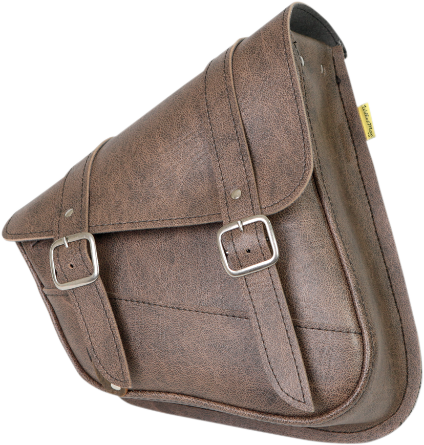 Blackjack Swingarm Bag - Dual Shock - Brown - Lutzka's Garage