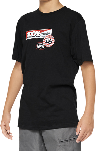 Youth Stamps T-Shirt - Black - Small - Lutzka's Garage