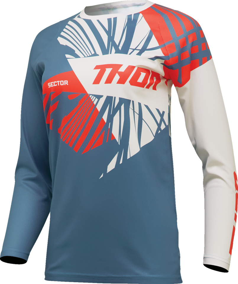 Womens Sector Split Jersey - Blue Steel/Vintage White - XS - Lutzka's Garage