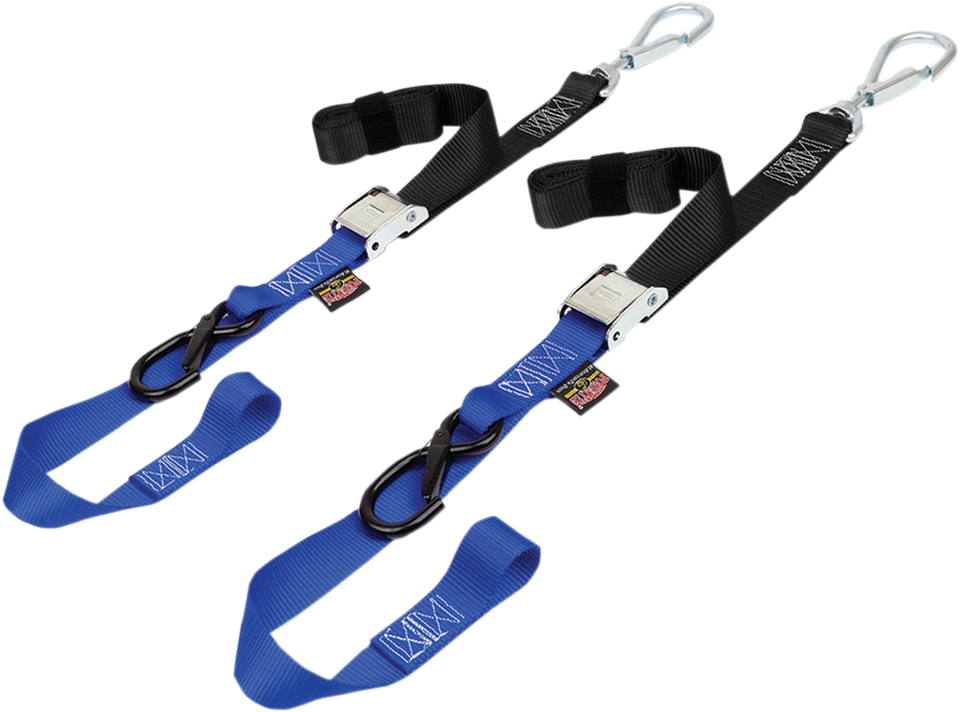 Cam Tie-Down - 1.5" - Black/Blue - Lutzka's Garage