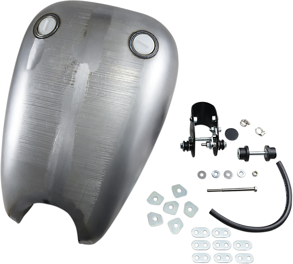 Smooth-Top Twin-Cap Style Extended Gas Tank - XL - Lutzka's Garage
