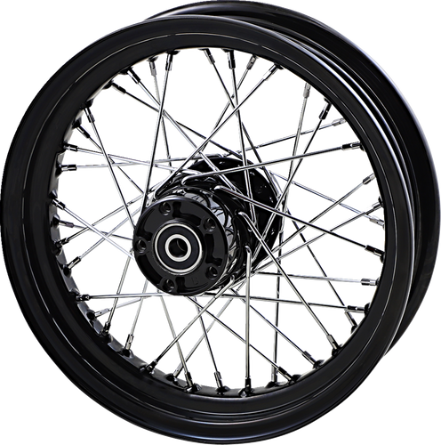 Wheel - Laced - 40 Spoke - Rear - Black - 16x3 - Lutzka's Garage