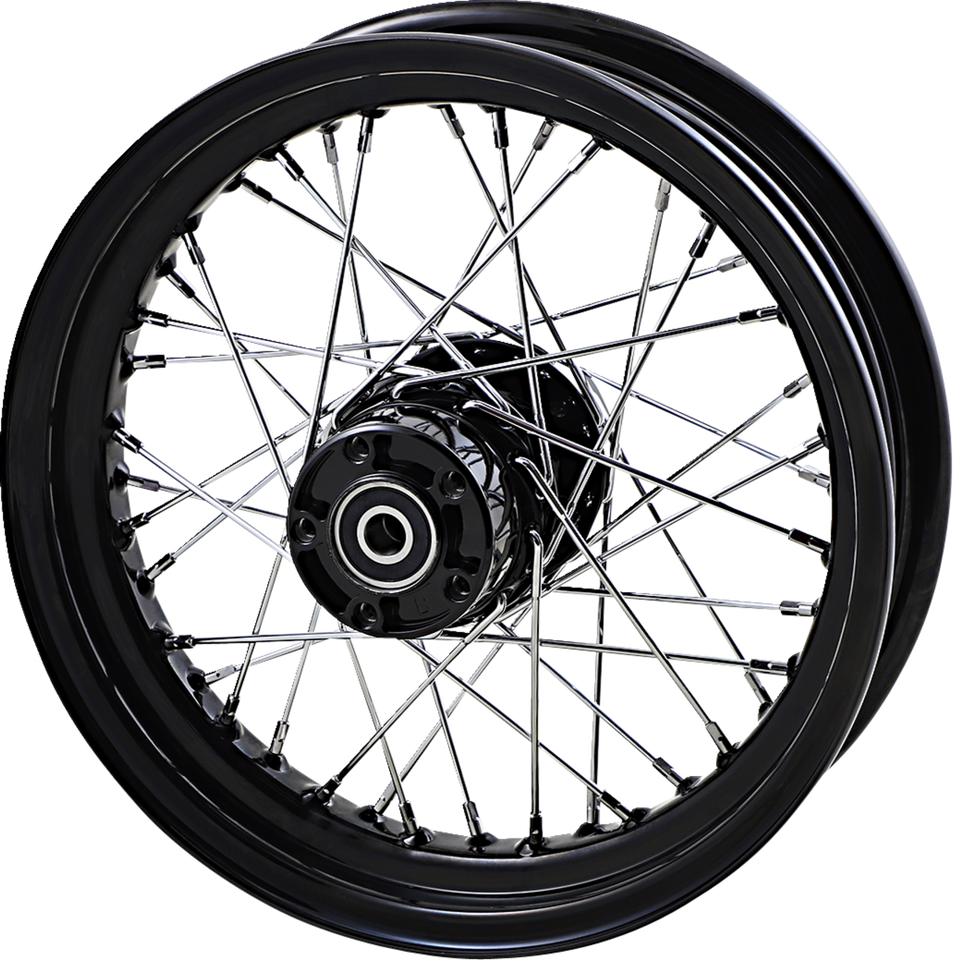 Wheel - Laced - 40 Spoke - Rear - Black - 16x3 - Lutzka's Garage