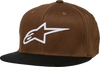 Ageless Flat Bill Hat - Brown/Black - Small/Medium - Lutzka's Garage