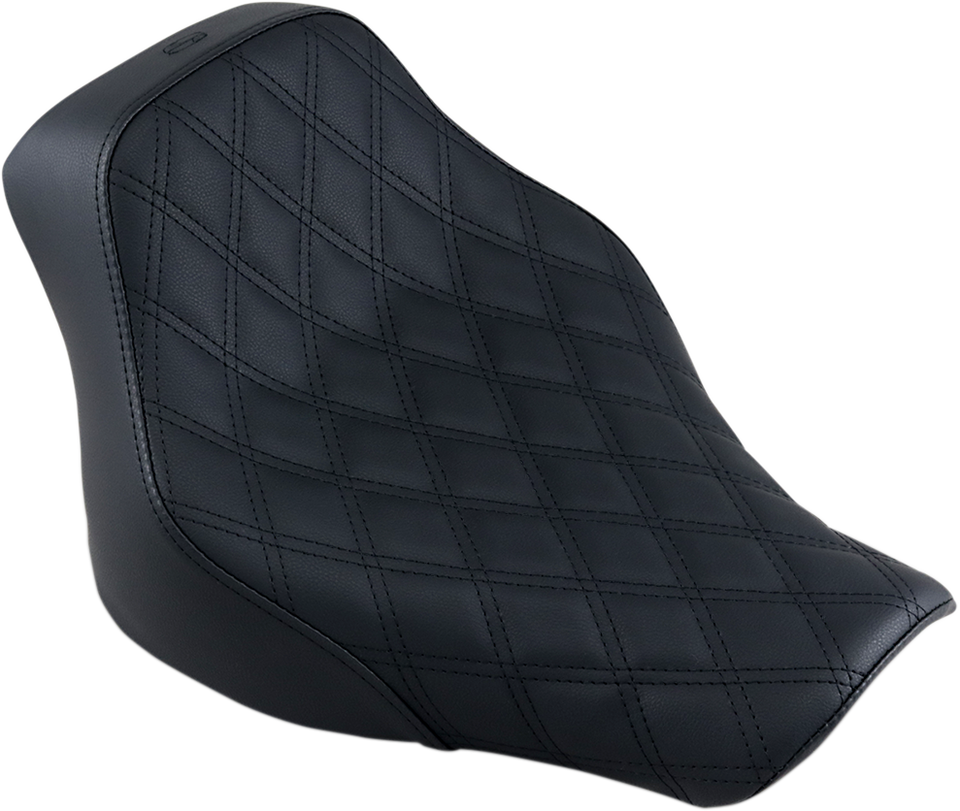 Renegade Solo Seat - Lattice Stitched - Black - FLST - Lutzka's Garage
