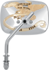 Mirror - "Live to Ride" - Side View - Rectangle - Gold/Chrome - Left