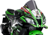 Race Windscreen - 14-1/4" - Dark Smoke - Kawasaki - Lutzka's Garage