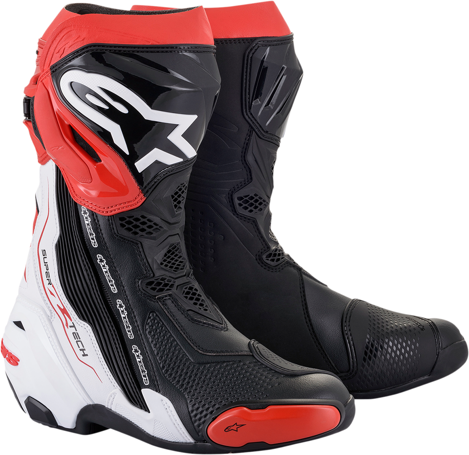 Supertech R Boots - Black/White/Red - US 6.5 / EU 40 - Lutzka's Garage
