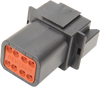 Deutsch Receptacle - 8 Pin - Black - Lutzka's Garage