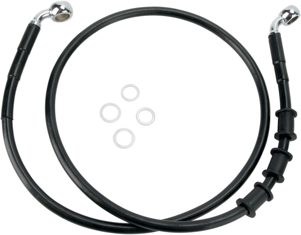 Brake Line - Front - Black - +8" - Lutzka's Garage