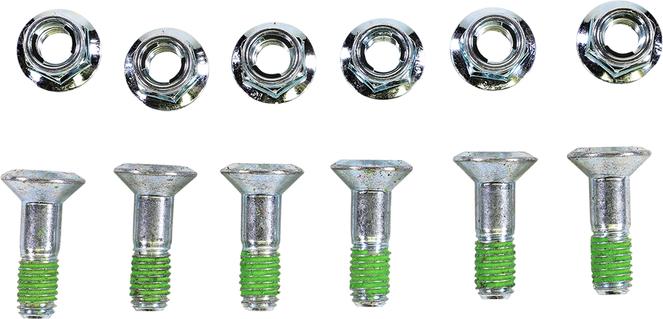 Bolt Kit - Sprocket - Double Locked - Silver - 6 Pack - Lutzka's Garage