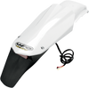 Enduro Rear Fender - W/Light - White - Lutzka's Garage