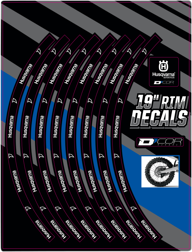 Rim Decal - Husqvarna Logo - 19" Rear