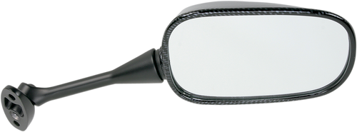 Mirror - Side View - Black/Carbon Fiber - Rectangle - Right - Honda