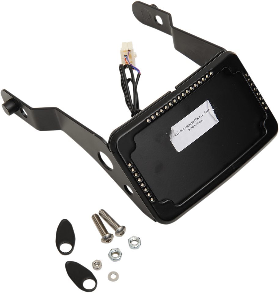 LP Plate Frame & Mount with Signals - FLSL/FXBB - Black - Lutzka's Garage