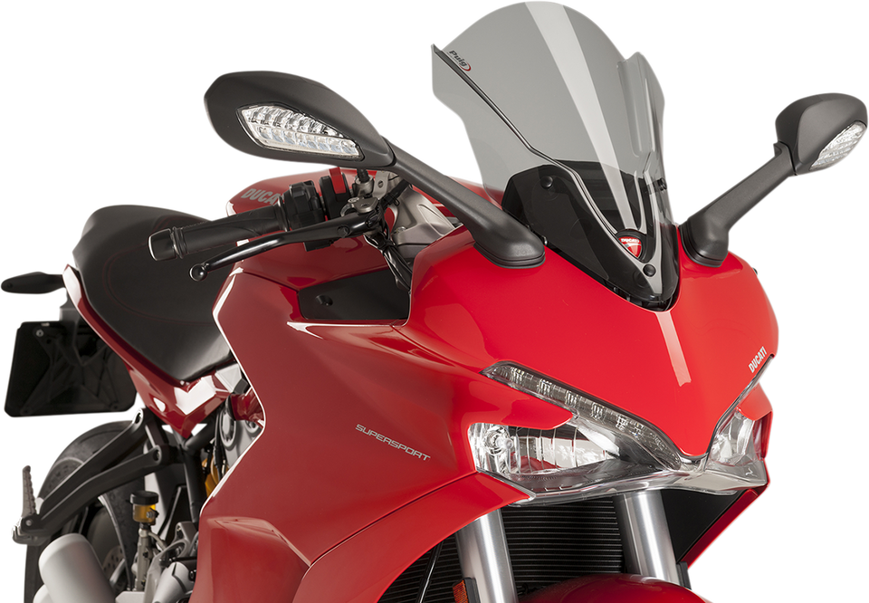 Race Windscreen - 16" - Light Smoke - Ducati - Lutzka's Garage