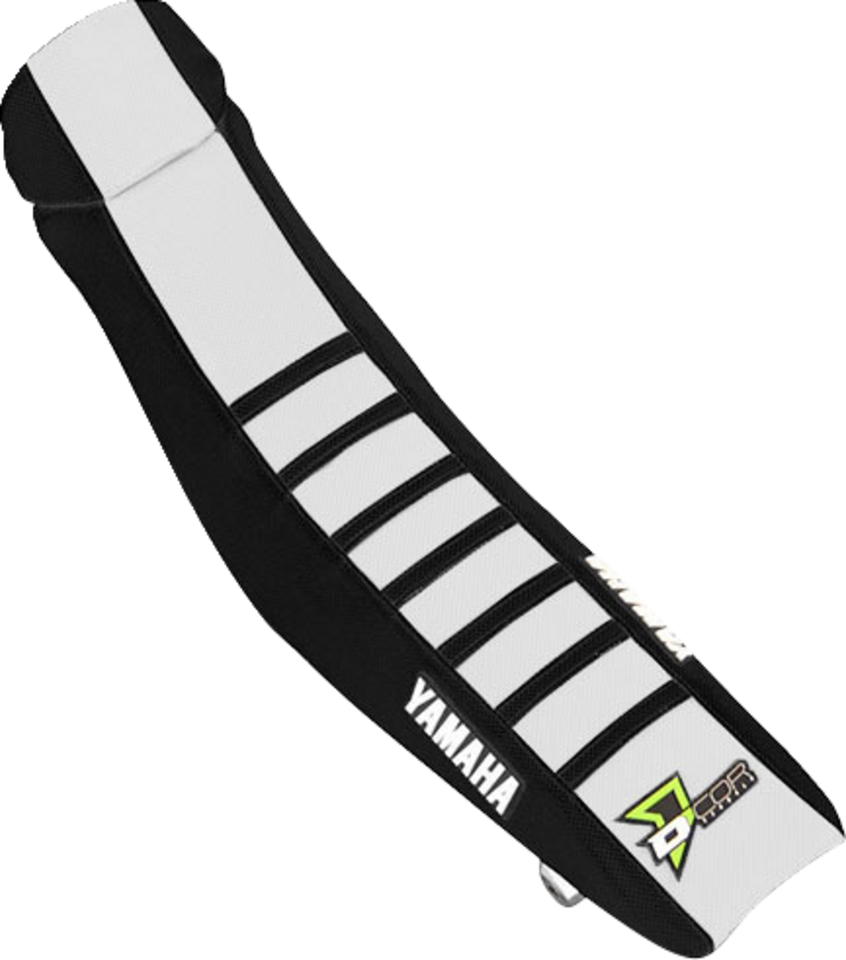 Seat Cover - Black/White - YZ 23-24 - Lutzka's Garage