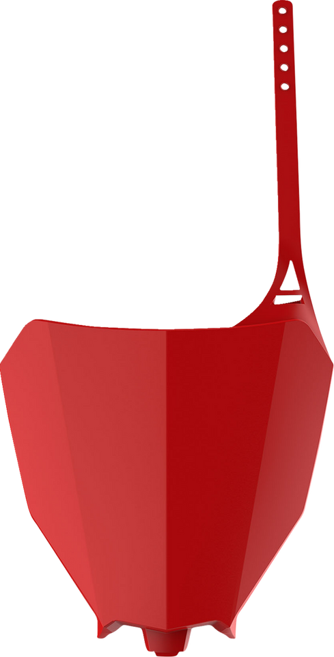 Number Plate - Red - Honda - Lutzka's Garage