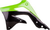 Radiator Cover - OEM Green/Black - KX 450F
