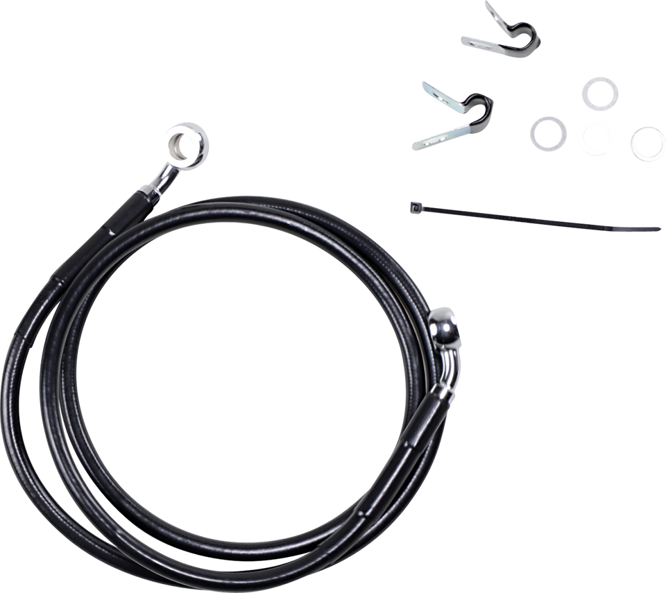 Brake Line - Front - Black - +8" - XL - Lutzka's Garage