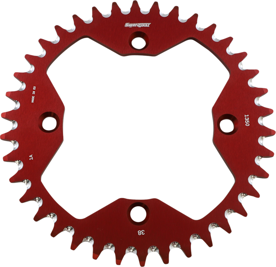 Rear Sprocket - Alloy - Red - 38-Tooth - Lutzka's Garage