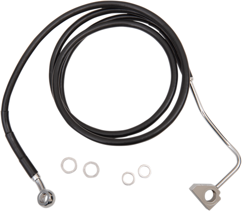 Brake Line - Front - Black - +4