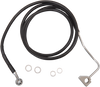 Brake Line - Front - Black - +4" with ABS - Lutzka's Garage