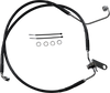 Brake Line - Front - Black - +2" - Softail 04-06 - Lutzka's Garage