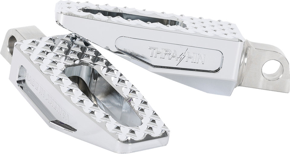 Slim P-54 Footpegs - Front/Rear - Chrome - Lutzka's Garage