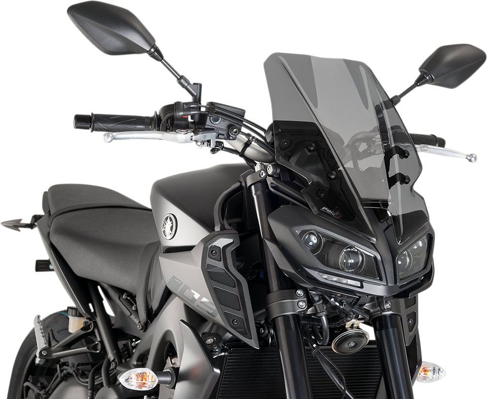 New Generation Windscreen - 16-1/2" - Dark Smoke - MT09 - Lutzka's Garage