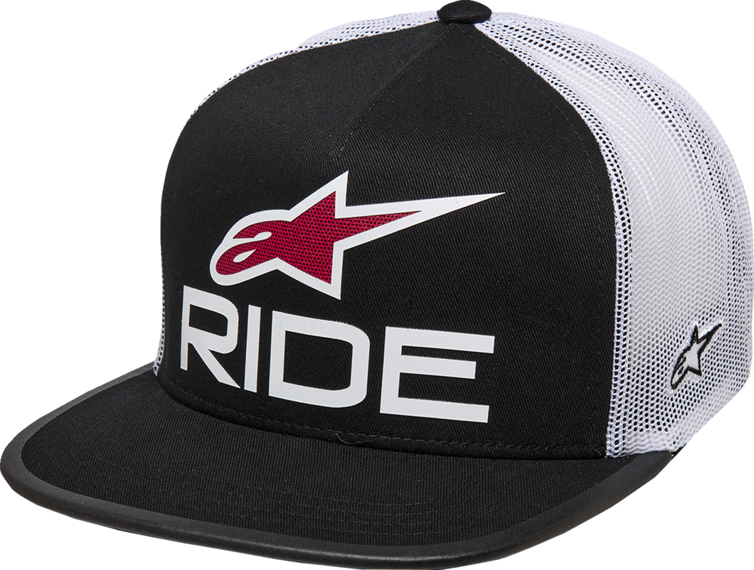 Ride 4.0 Trucker Hat - Black/White/Red - One Size - Lutzka's Garage