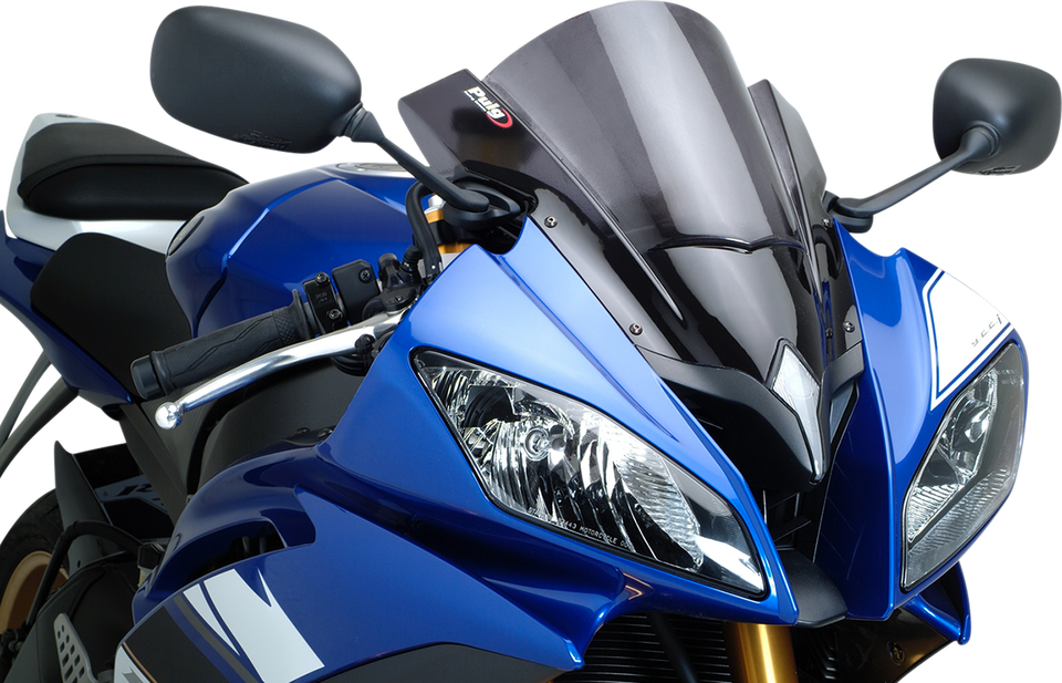 Race Windscreen - 13-3/4" - Dark Smoke - YZF-R6 - Lutzka's Garage