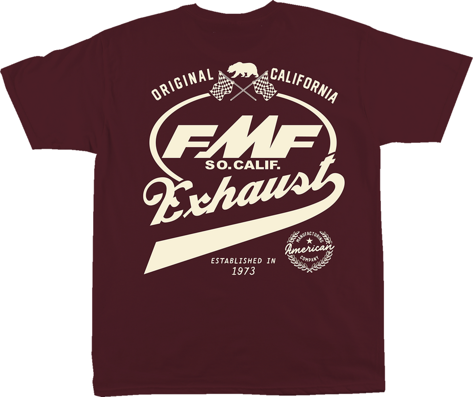 Fuel T-Shirt - Maroon - Small - Lutzka's Garage
