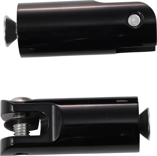 Front Footpeg Mounts - Black - Lutzka's Garage
