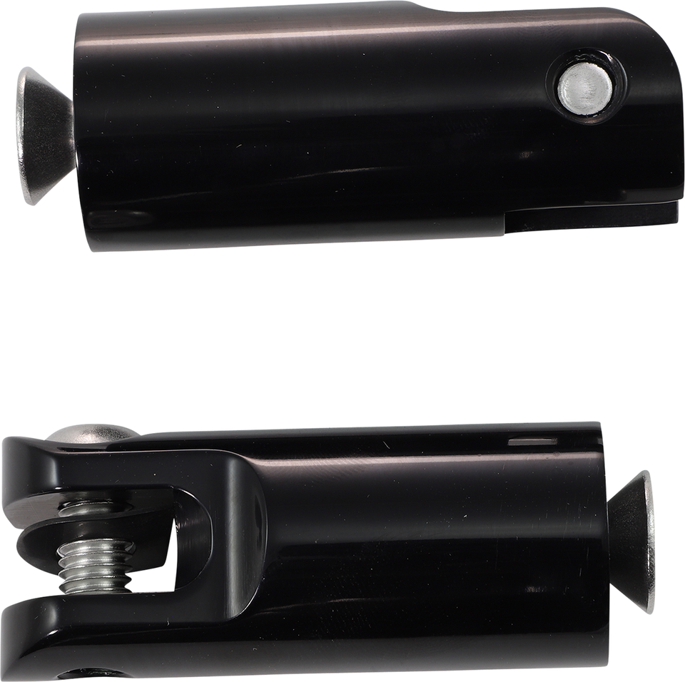 Front Footpeg Mounts - Black - Lutzka's Garage