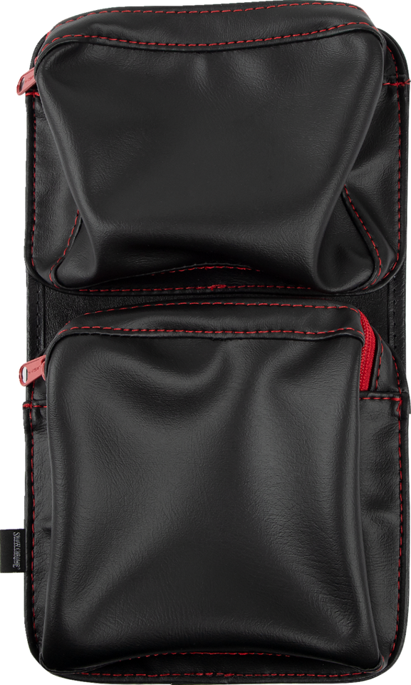 Kaliber Dash Pouch - Black with Red Zipper