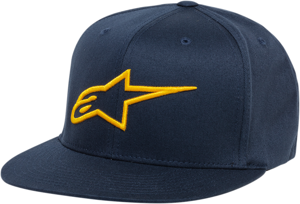 Ageless Flat Bill Hat - Navy/Gold - Small/Medium - Lutzka's Garage