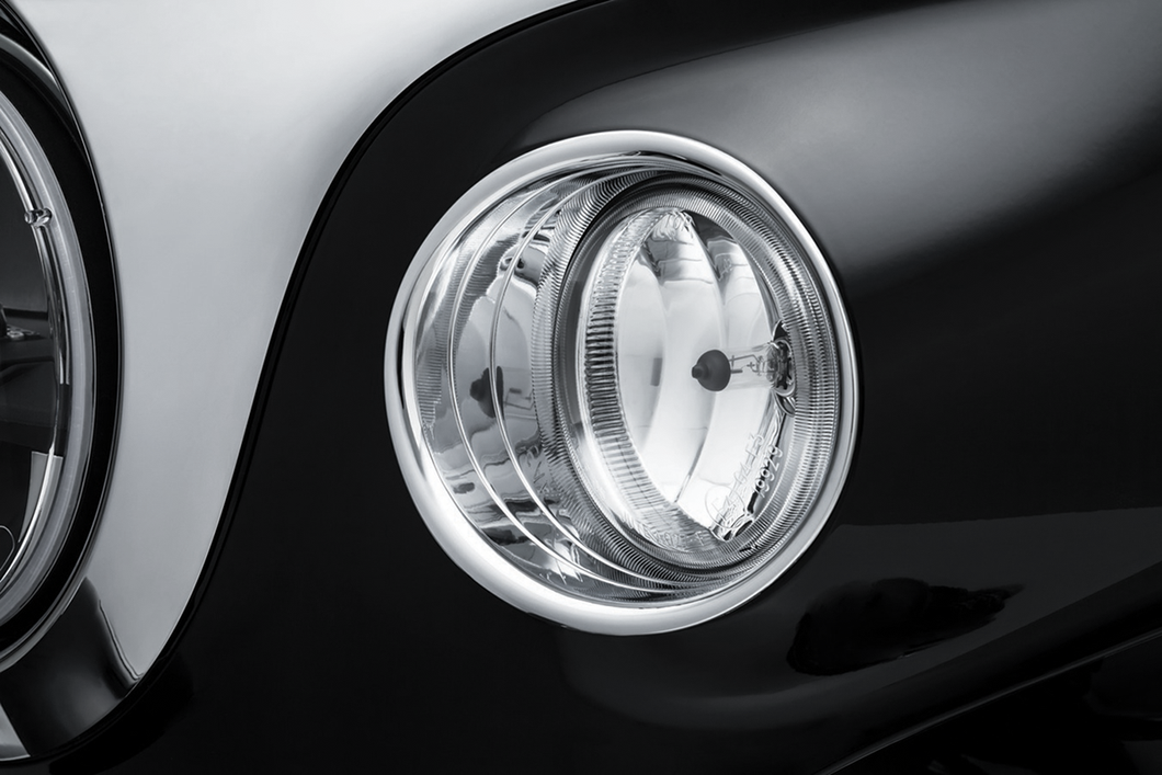 Driving Light Bezels - Chrome - Lutzka's Garage
