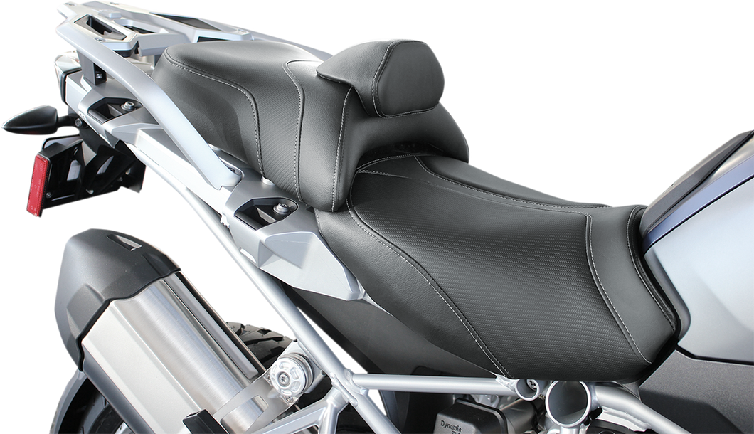 Adventure Tour Seat - Standard - Lumbar Backrest - Black - R1200GS 13-19 - Lutzka's Garage