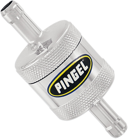 Fuel Filter - Short - Chrome - 5/16" - Lutzka's Garage