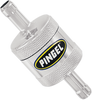 Fuel Filter - Short - Chrome - 5/16" - Lutzka's Garage