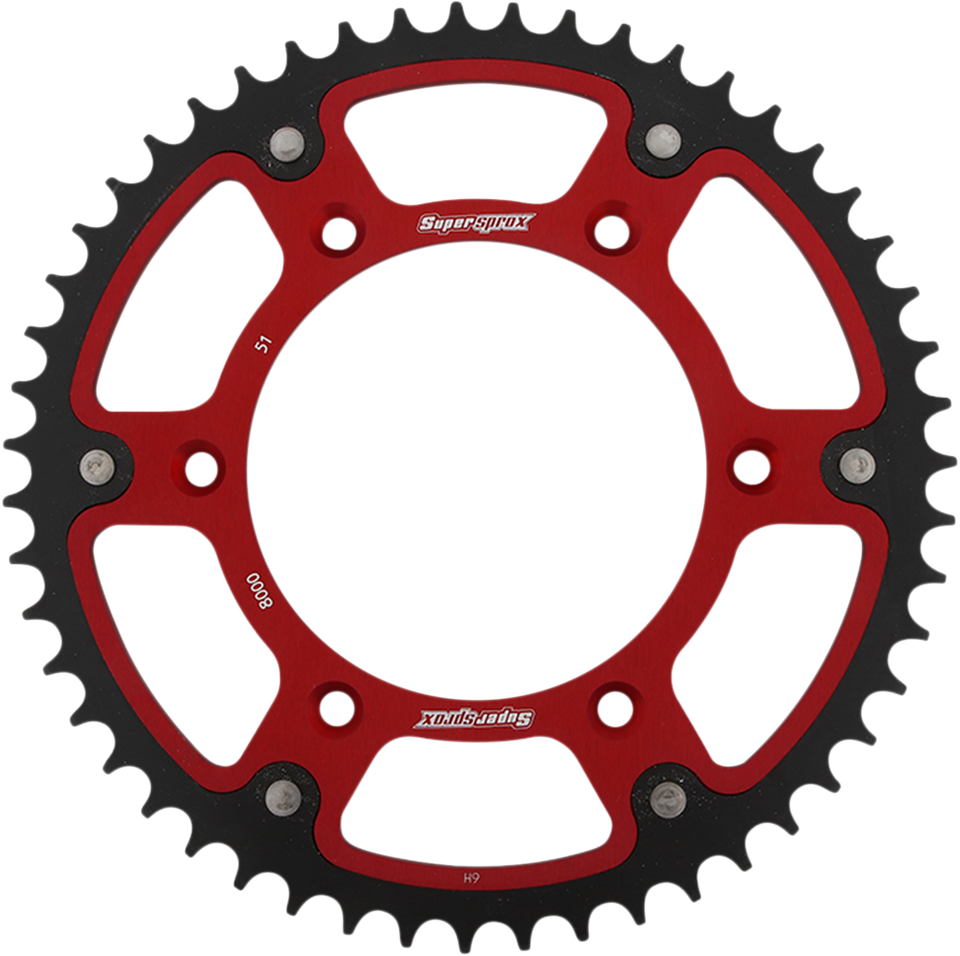 Stealth Rear Sprocket - 51 Tooth - Red - Beta - Lutzka's Garage