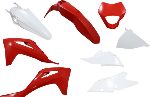 Replacement Body Kit - With Headlight Mask - OEM Red/White