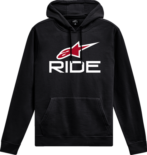 Ride 4.0 Pullover Hoodie - Black/Red/White - Medium - Lutzka's Garage