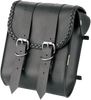 Sissy Bar Bag - Braided - Black - Lutzka's Garage