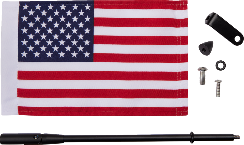 Folding Flag Pole - Black - Slingshot - Lutzka's Garage