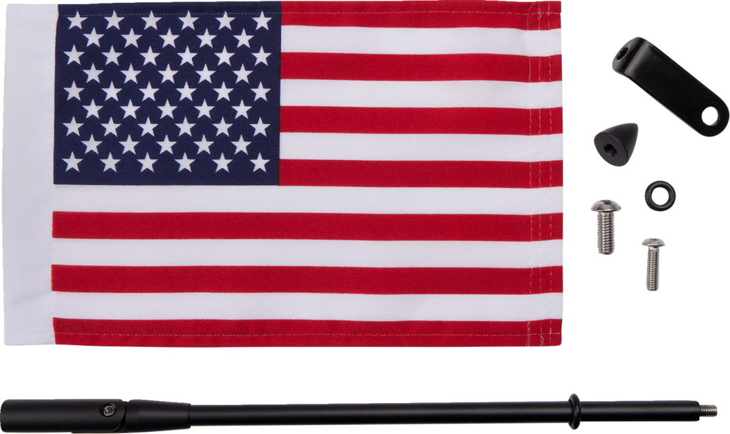 Folding Flag Pole - Black - Slingshot - Lutzka's Garage