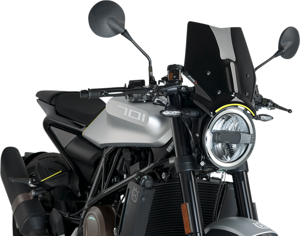 New Generation Windscreen - 12-1/2" - Black - Husqvarna - Lutzka's Garage